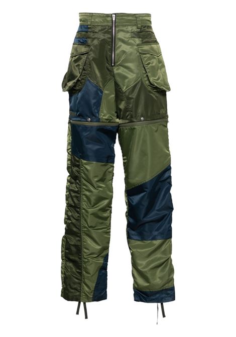 Pantaloni cargo 2-in-1 in verde - unisex ANDERSSON BELL | APA728MLKHK